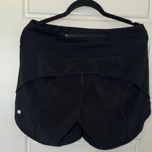 Lululemon Athletica Black Athletic Shorts with Moisture-Wicking Fabric